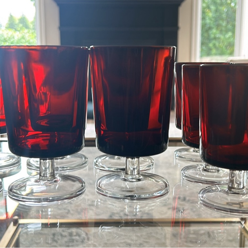 Vintage Luminarc Retro Glasses